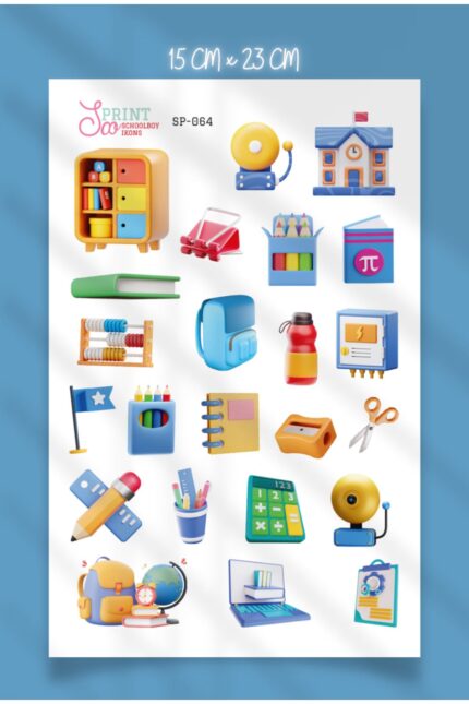 Okul Temalı  Sticker Koleksiyonu