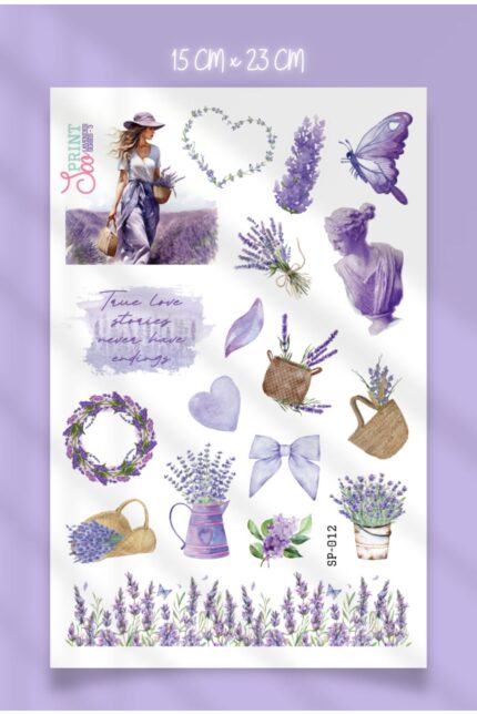 Lavender Sticker Koleksiyonu