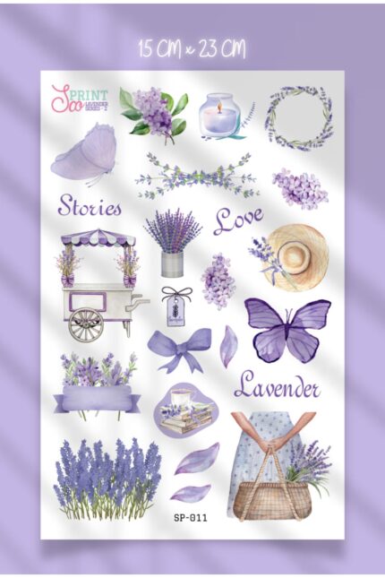 Lavender Sticker Koleksiyonu