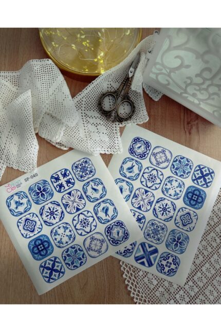 Porselen Desen  Sticker Koleksiyonu