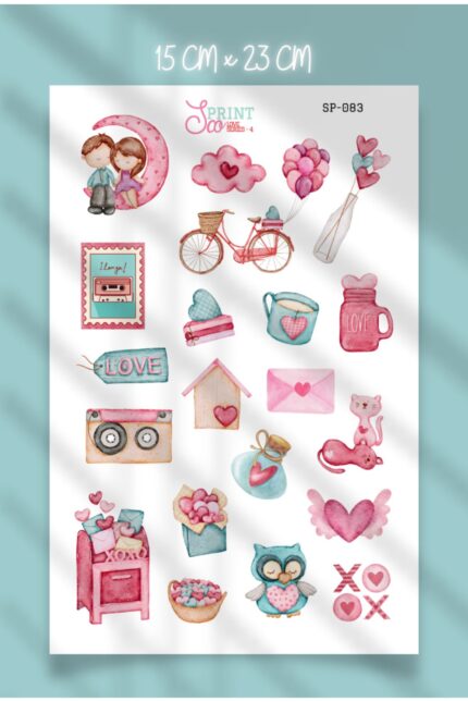 Love Art Sticker Koleksiyonu