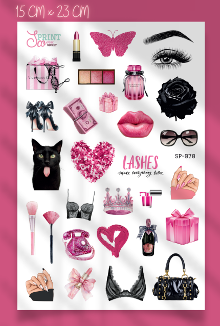 Pink Secret Sticker Koleksiyonu