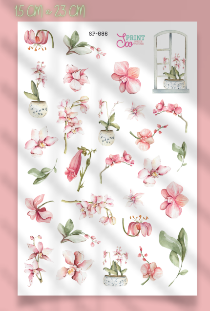 Orkide Vintage Sticker Koleksiyonu