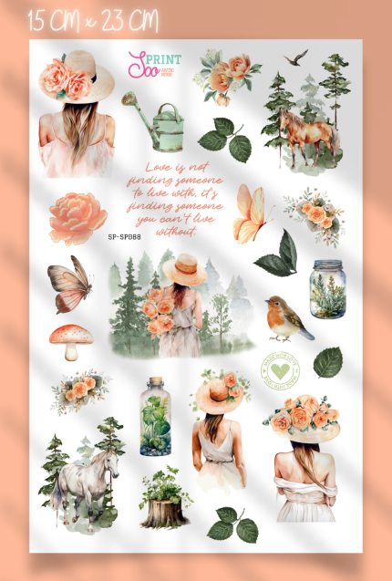 Antic Rose Sticker Koleksiyonu