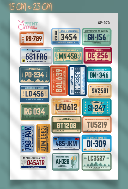 Retro Plakalar Sticker Koleksiyonu